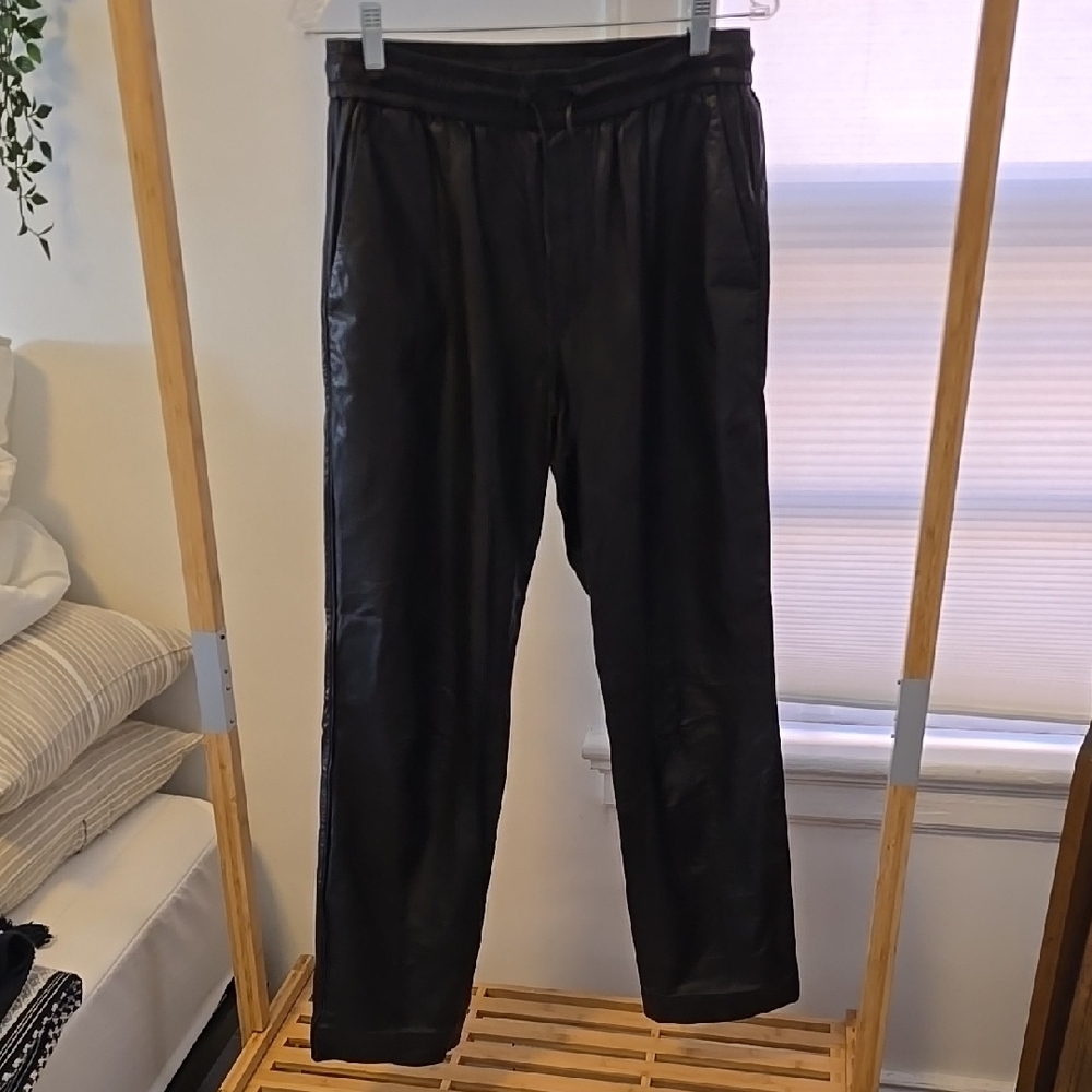 Rag & Bone Black Lamb Leather Pants Versatile Classic